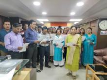 “Vande Mataram Utsav, commemorating the 150th anniversary of Vande Mataram, the National Song of India, is being celebrated at the Directorate of Urban Development Department.”